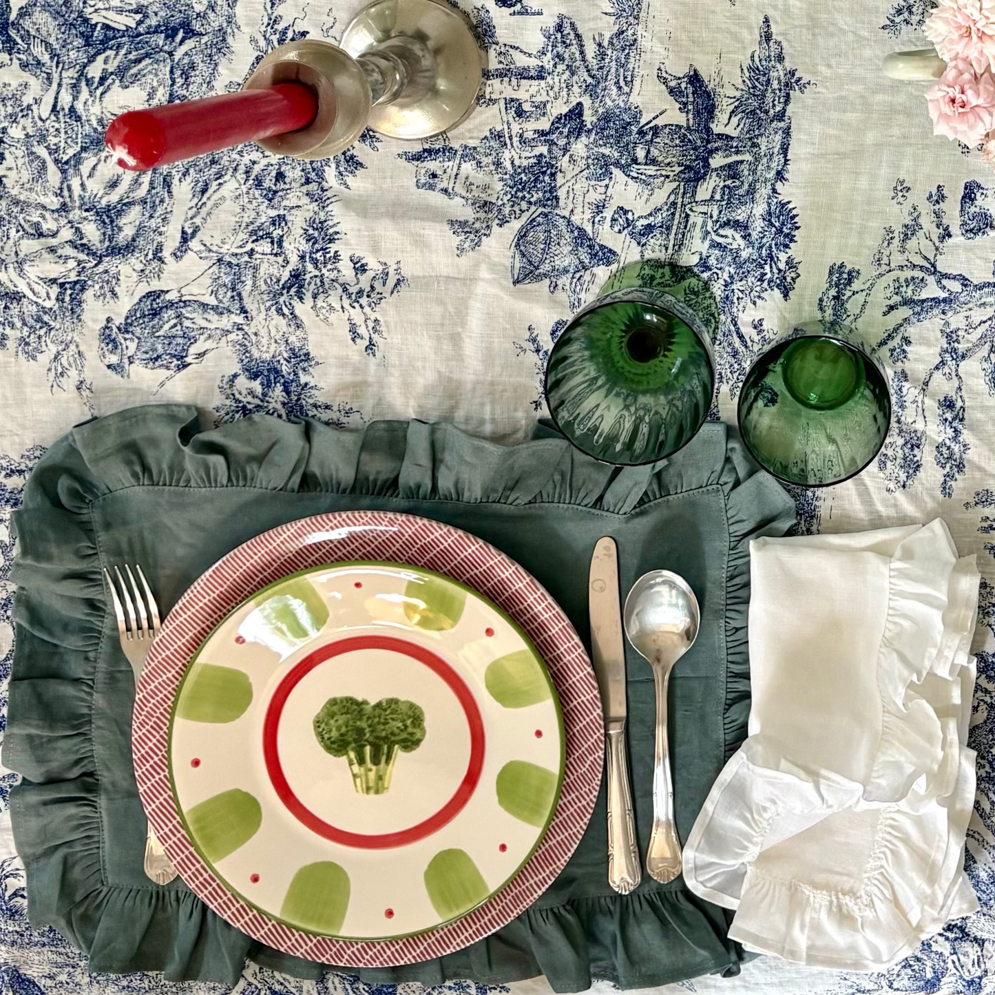 individual linho lavado