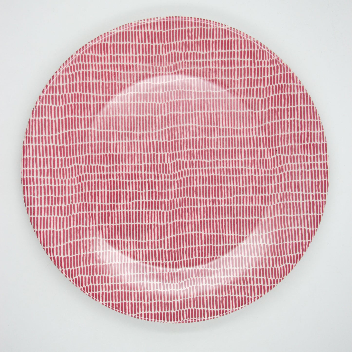 Conjunto 4 Pratos Rasos Stripes Bordeaux